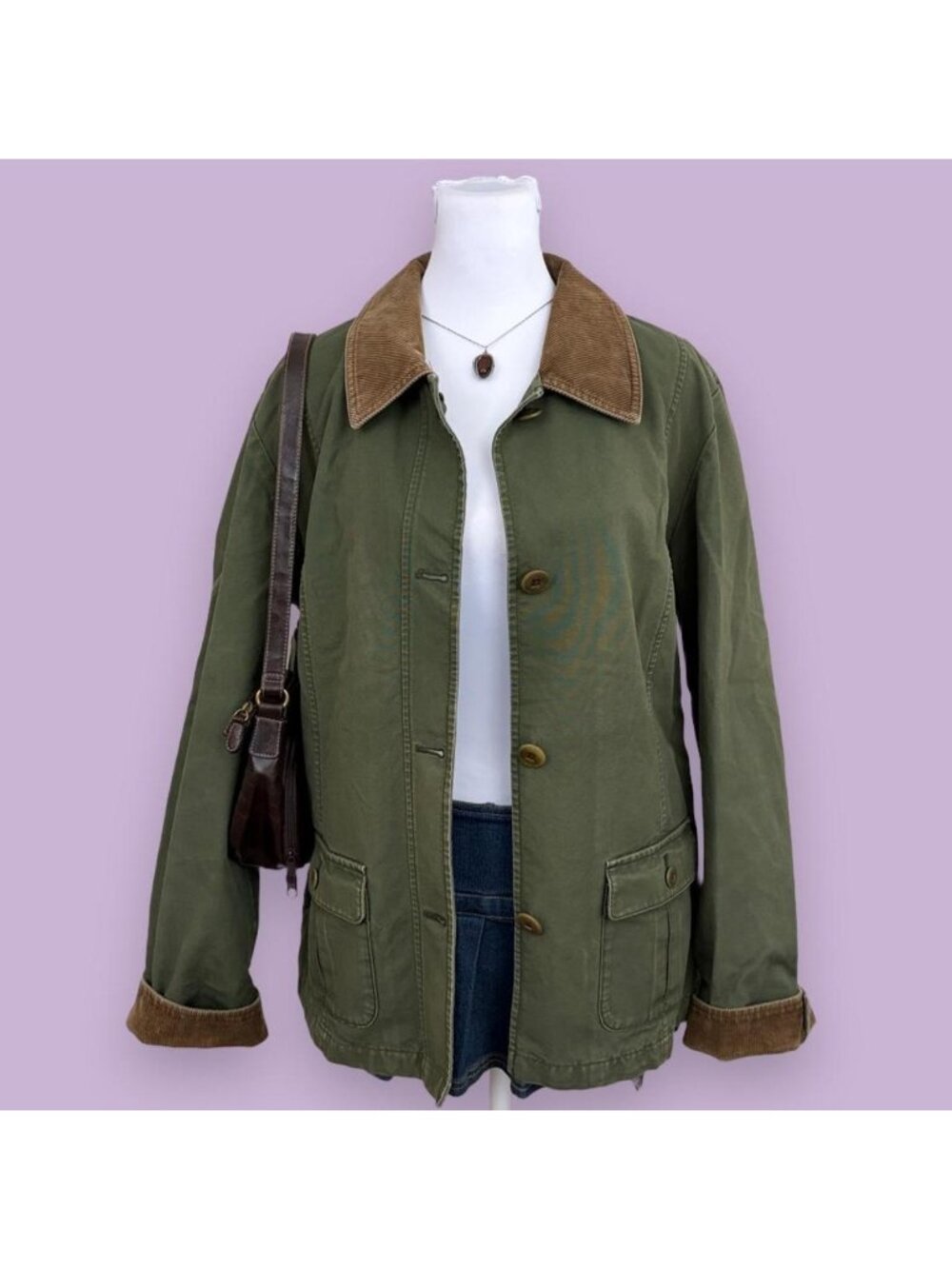 y2k LL Bean DISTRESSED granola girl chore coat barn jacket